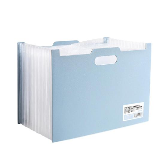 Akkordeon-Dateiordner, erweiterbarer vertikaler Datei-Organizer, 13 Taschen, Ordner mit farbigen