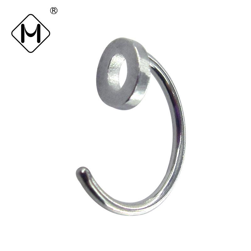 

Meishier Серьги-крючки из нержавеющей стали C-образной формы и круглые матовые серьги-гвоздики для хряща 0.8mm Wire, 8mm Inner Diameter