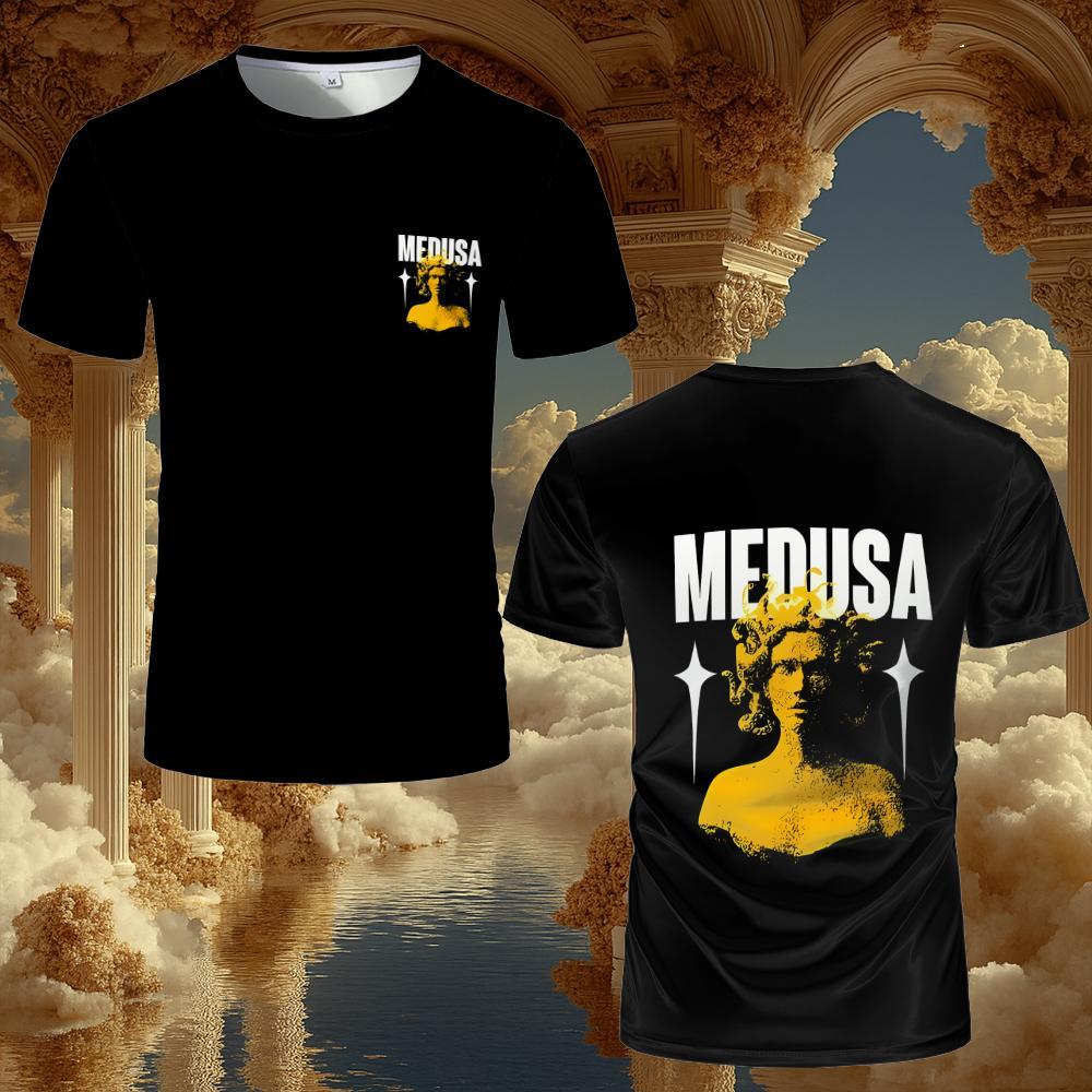 

2025 Men s Streetwear Angel Sculpture Graphic T-shirts Youth Fashion Casual Vintage Tops Classic Versatile Unisex Oversized Tees 4XL