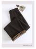 Brand Wool Women's High-Quality Casual High Waist Straight Leg Pants - Simple Luxurious Slimming Drape Design