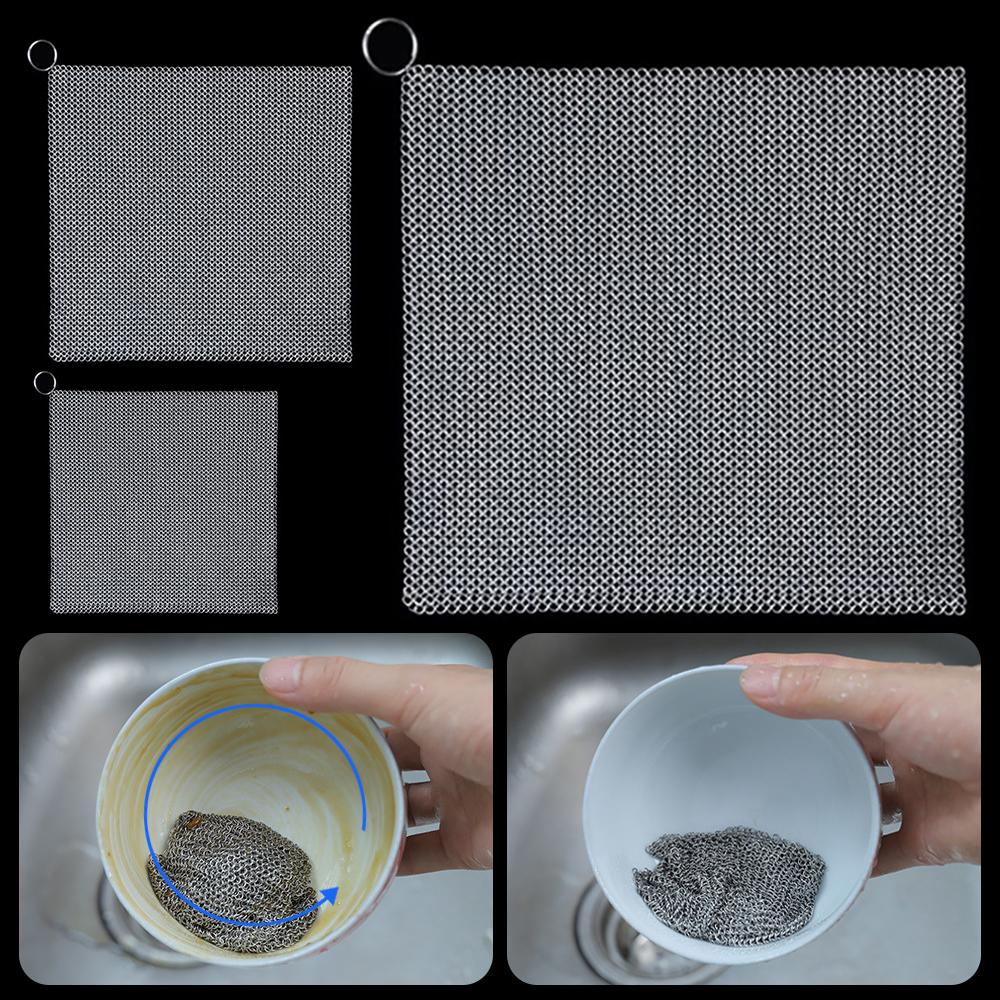 Square Shape Steel Rust Remover Metal Cleaning Brush  Cleaning Tools Household Goods