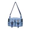 Large Capacity Nylon Crossbody Bag for Women Multiple Pockets Casual Shoulder Bag Elegant Monochromatic