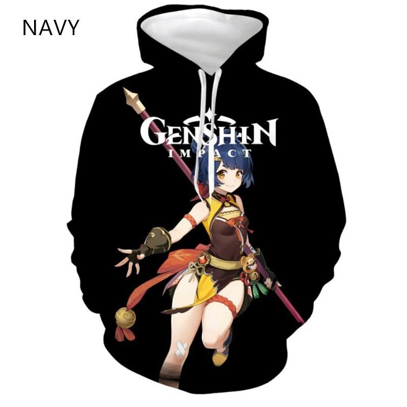 Nova MODA Moletom com capuz feminino/masculino Genshin Impact estampado moletom esportivo casual