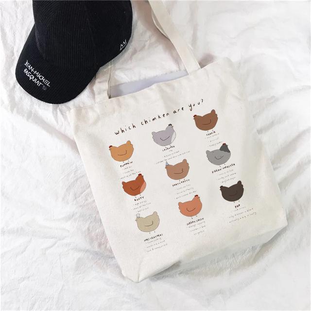 Fashion Niche Design Canvas Handbag Casual Wild Women's Shoulder Bag Student Schoolbag White Large Capacity No Zipper Handbag.