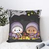 Bubu Dudu Halloween Square Pillow Cases  Cushion Cover Awesome Zippered Decor Pillowcase for Car 4545cm