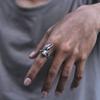 Adjustable Brass Rabbit Ring Men Women Vintage Creative Minimalist Statement Jewelry