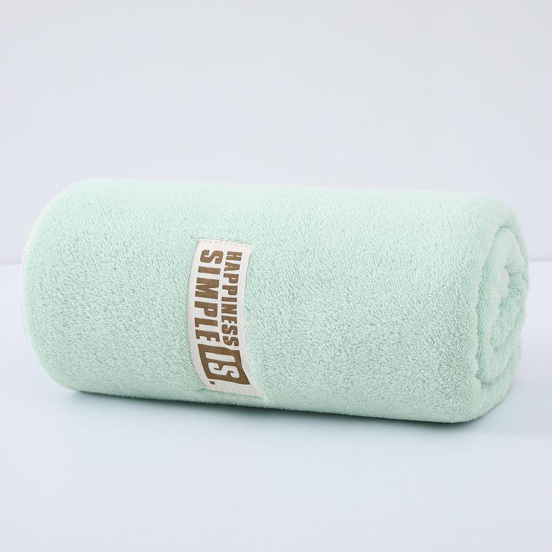 Pologge Korallfleece Baumwolle Badetuch Set: Dick, Wasserabsorbierend, 3-teilig für Erwachsene