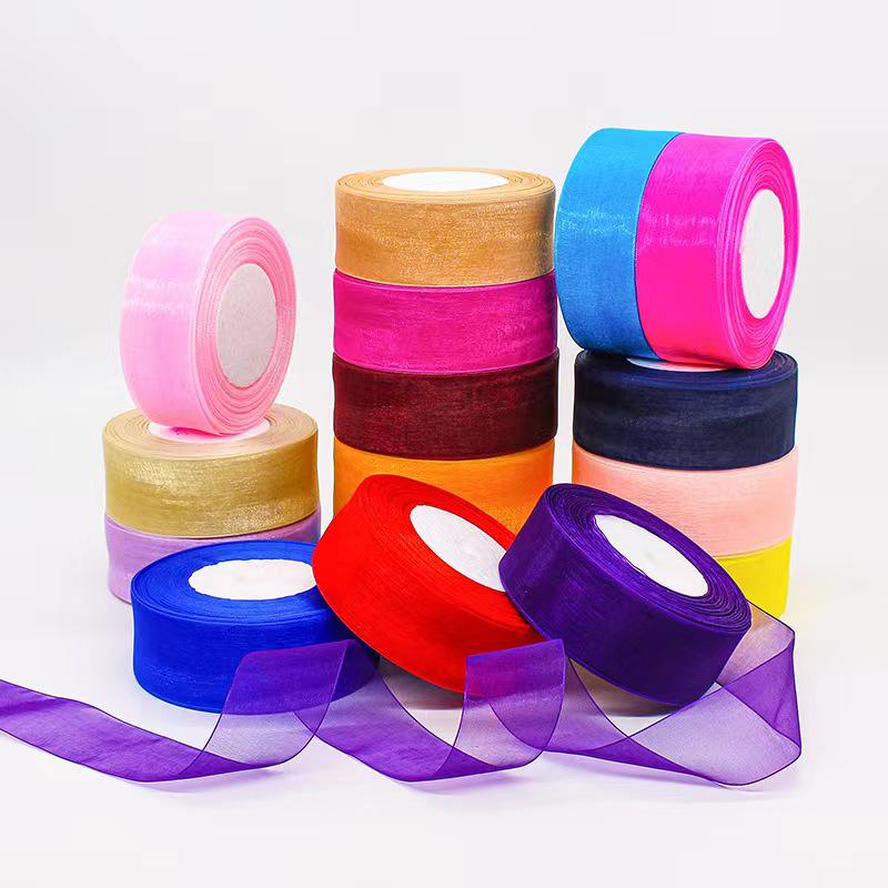 4cm Schneegarn Transparentes Band für DIY Haaraccessoires und Geschenkverpackung