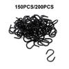 150/200pcs Metal Small S Shaped Hook Christmas Ornament Hangers Jewelry Hook  for Hanging Jewelry Key Chain