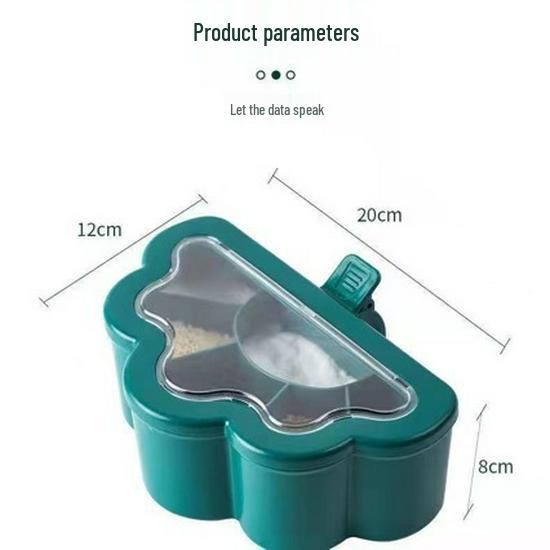 Cloud Seasoning Box: Multi-Compartment Spice Jars & Canisters Set
