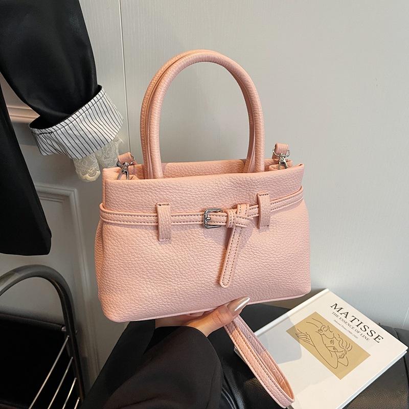 Premium Hand Bag Women's 2025 New Trendy Fashion Textured Shoulder Bag Commuter Messenger Bucket Bag