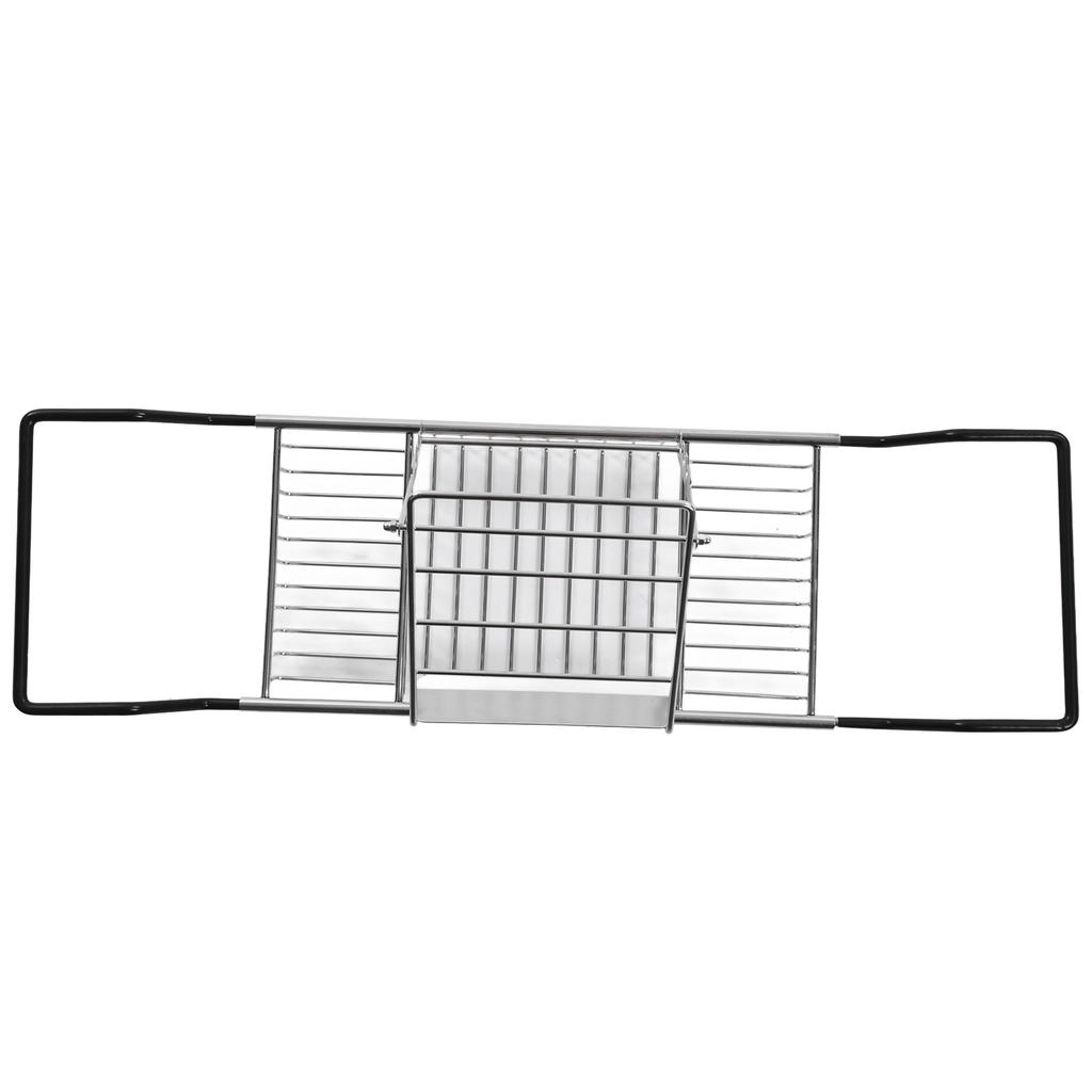 Metal Bathtub Rack Retractable Adjustable Removable Stand Bathroom Caddy Tray Rack for Hotels