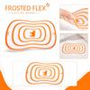 Medium Cutting Board - Frosted Plastic Flexible Chopping Board for Kitchen, Transparent and