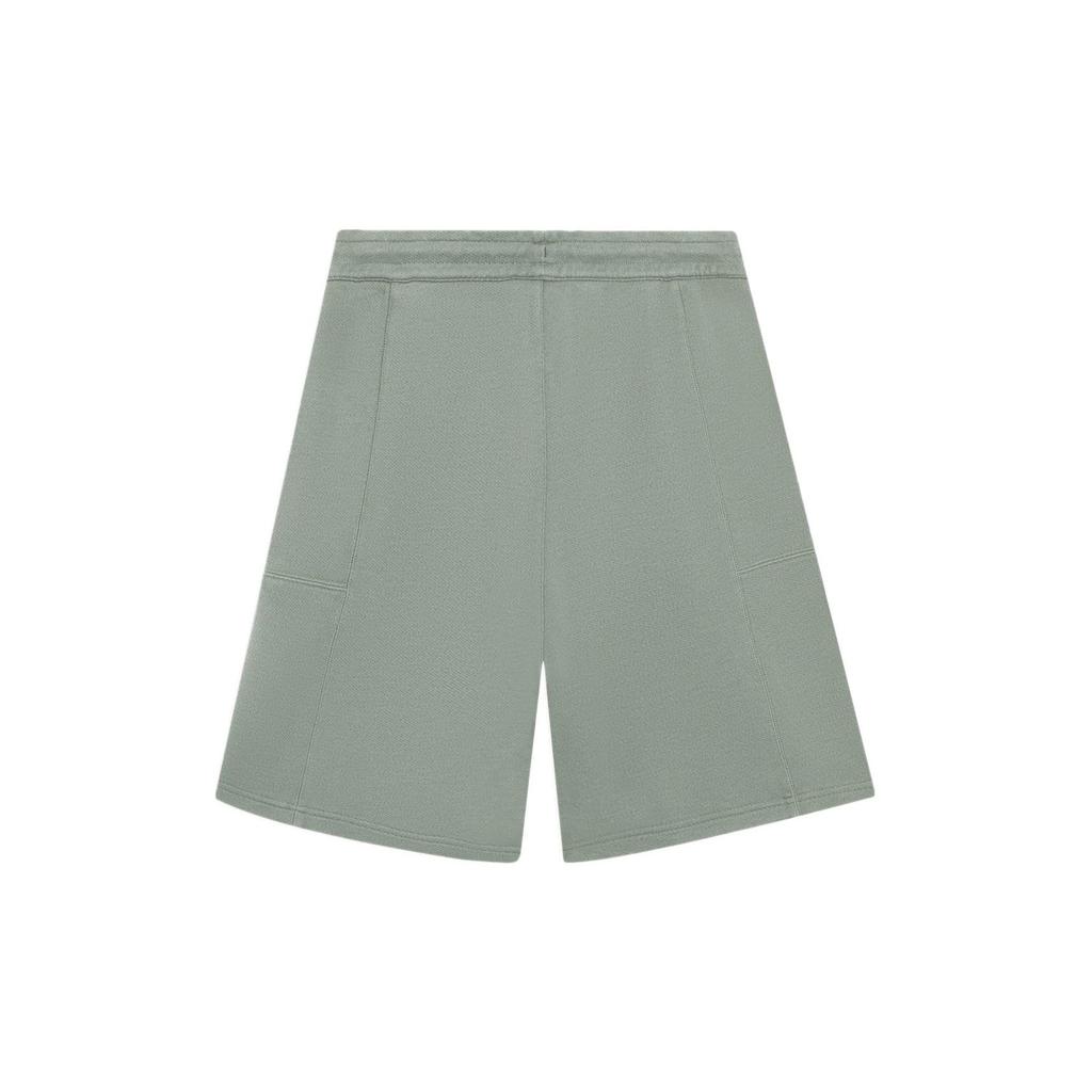 Li-Ning Vital Essential Solid Color Letter Embroidery Loose Straight Shorts Men Bottoms Green AKSSA87-6