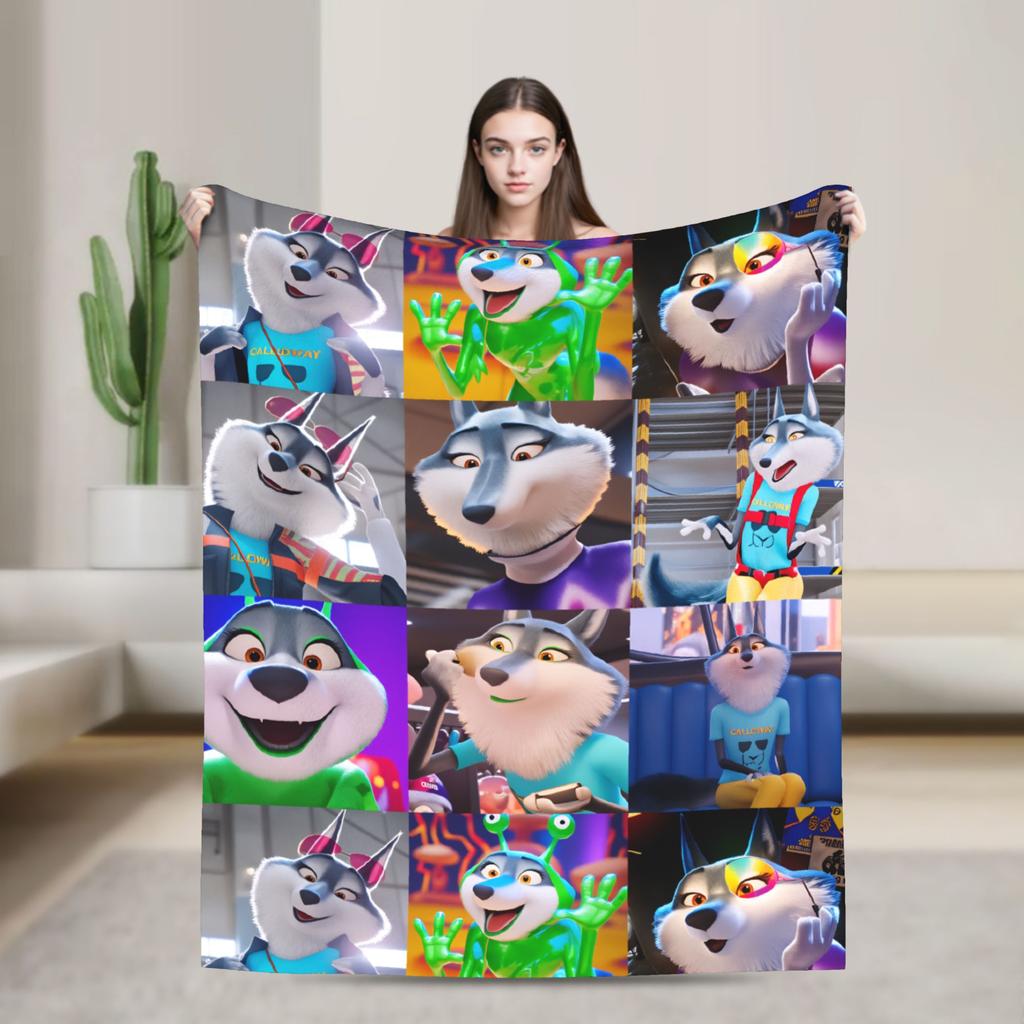 Warm Soft Blanket Camping Sing 2 Movie Characters Buster Ash Bedding Throws Flannel Bedspread For Couch Chair Sofa Bed Cover