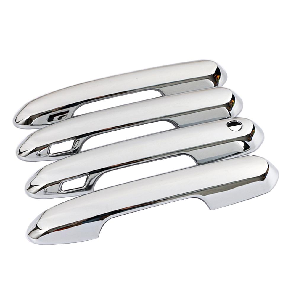 For Toyota Rav 4 Rav4 -2023 Carbon Fiber Color Door Handle Cover ABS Decoration Protector Chrome Trim With 2 Smart