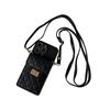 Wallet Mobile Phone Case Is Suitable For Apple 16 Lock Card Bag Iphone17 Messenger 15 Fine Hole Anti-Drop Silicone.