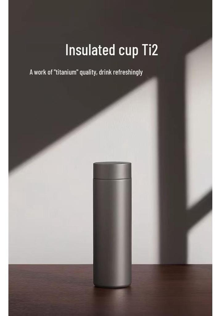Premium Titanium Insulated Cup for Men and Women - Light Luxury Tea Infuser Gift