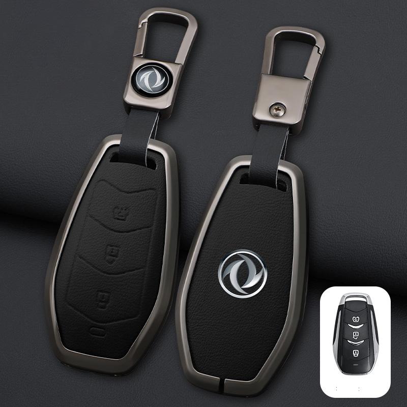 

Zinc Alloy Leather Car Key Case Cover Shell Fob For Dongfeng FengGuang Seres Evolute i-Space i-Pro Landian E5 Accessories