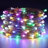 1m-30m LED String Light 8 Colors Fairy Lights LED Copper Wire Battery Powered for Wedding Party Christmas Decor Holiday Garland