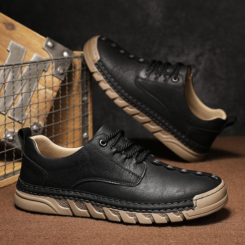 Ručně vyráběné pánské ležérní kožené boty pro muže mokasíny pánské ploché boty boty na řízení