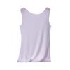 Women's Solid Color Tank Top Seamless Silk Undershirt Sleeveless Shirt