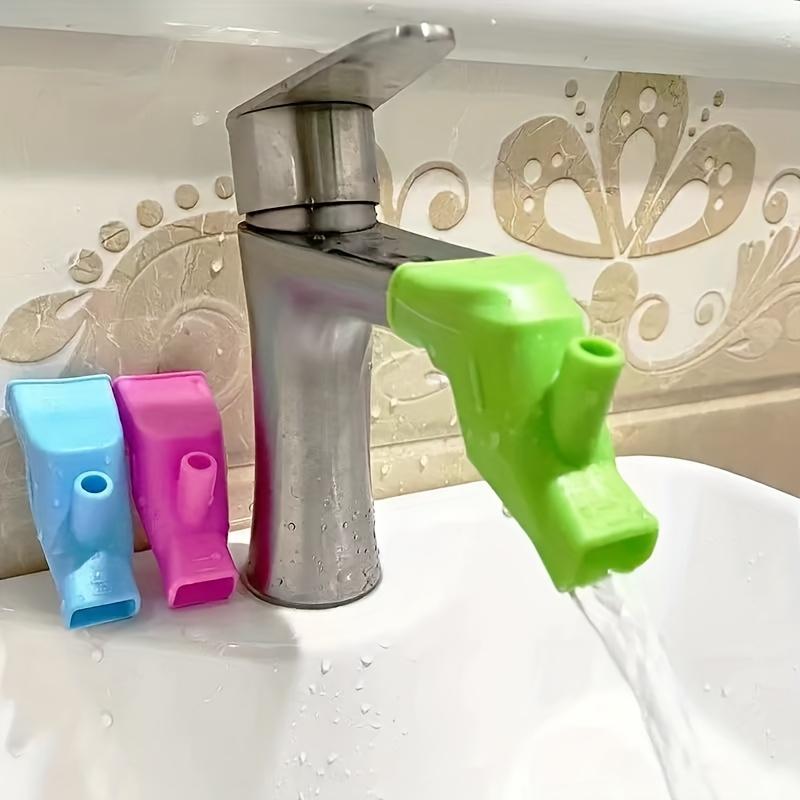 3 Faucet Splash Extenders with Flexible Tube Connector - Leak-Proof, Durable Kitchen Sink Adapter Easy-Clean for Sink, Shower