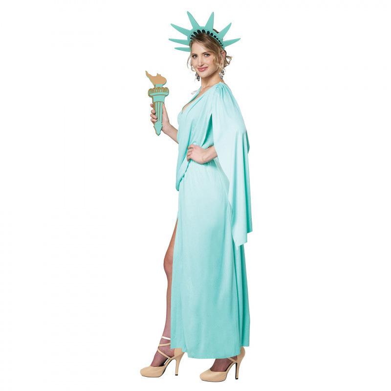 Halloween Free Muse Dress Up Costume Stage Show Costume Festival Party Long Dress Show Dress Costume