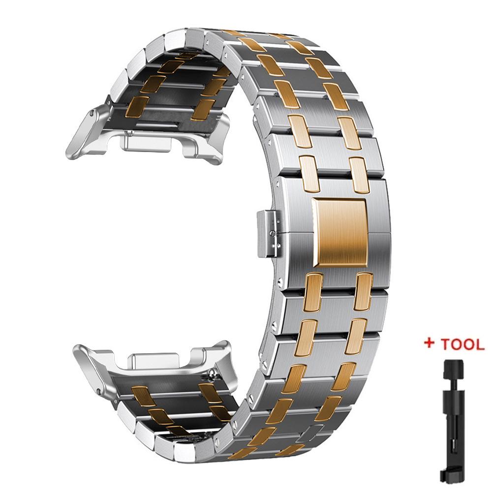 Stainless Steel Strap For Samsung Galaxy Watch 8 40 44mm/8 Classic 46mm Bracelet For Galaxy Watch 7 Ultra 2026 47mm Luxury Band