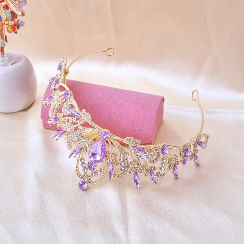 Baroque Bride Tiaras Crystal Diadem Headwear Trendy Queen Princess Crown Hair Accessories