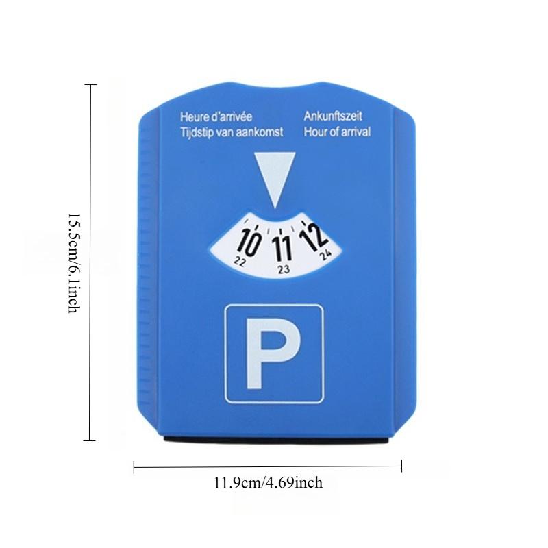 1PC Snowplow Car Multifunctional Plastic Parking Sign, Temporary Parking Timer Telephone Sign Ice Scraper, Holiday Gift синий