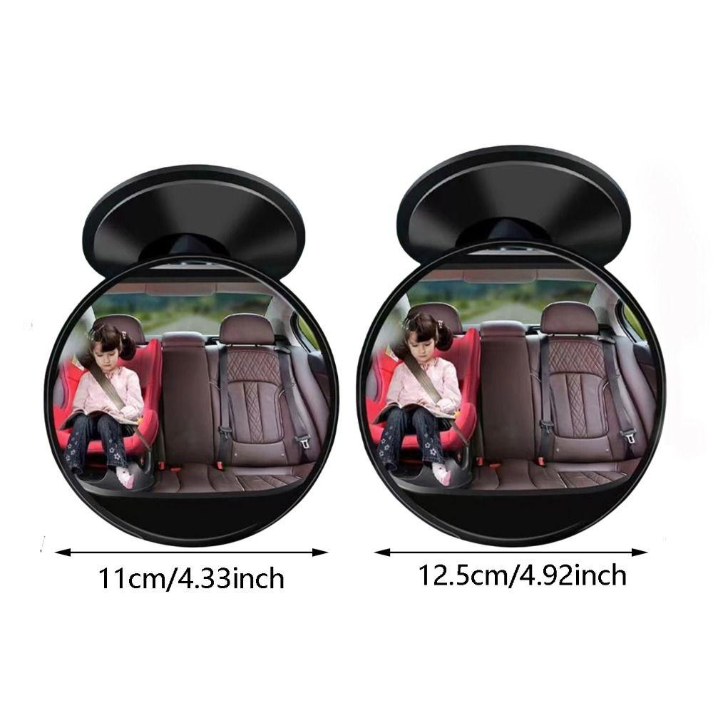360 Degree Rotation Blind Spot Mirror 11/12.5cm Rearview Convex Mirror Parking Assistance