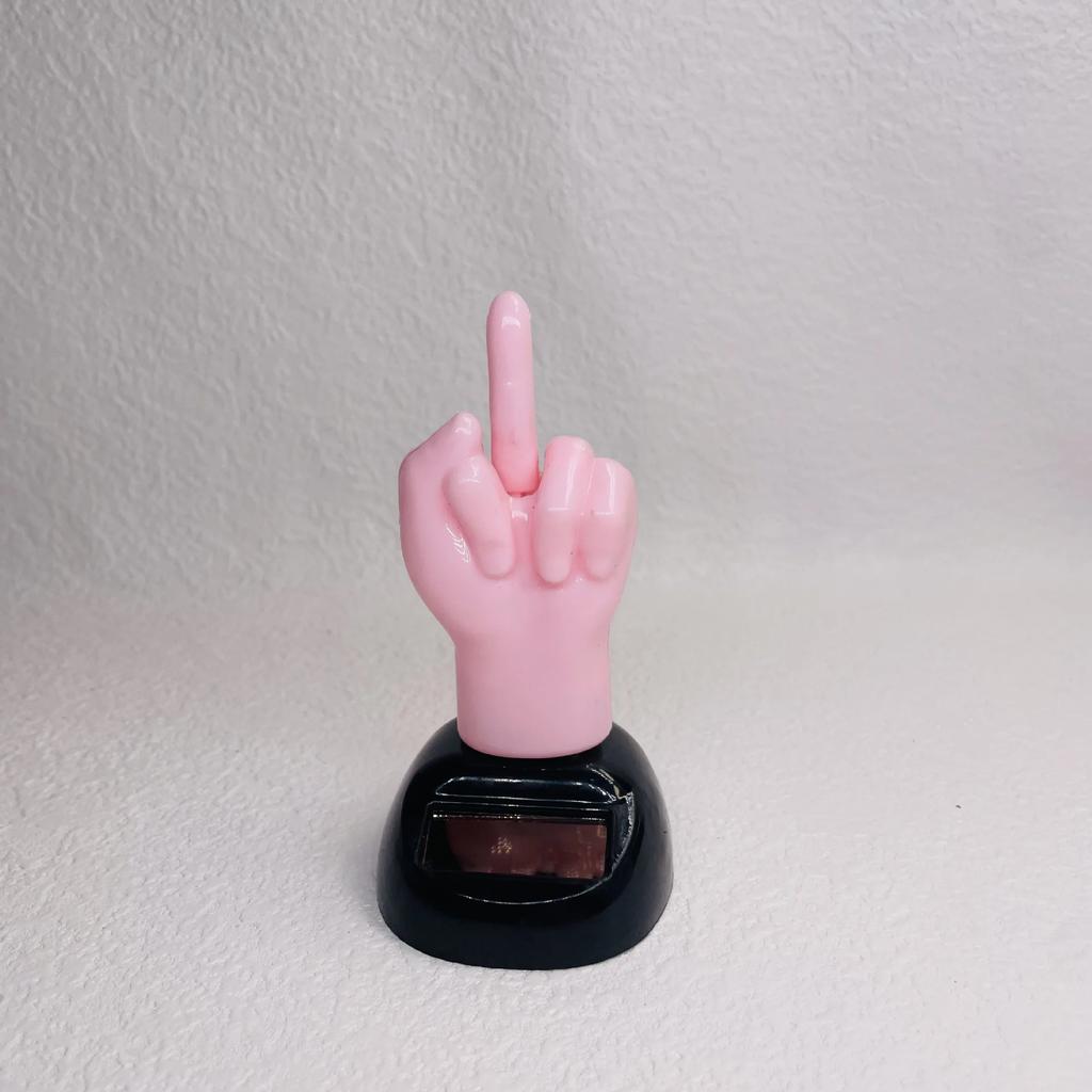 Solar Swing Doll Car Accessories Creative Cartoon Finger Cars Decoration Office Decoration Auto Decor Car Ornament Figurines