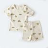 Danish-style Cotton Girls' Summer Pajama Set - Short Sleeve