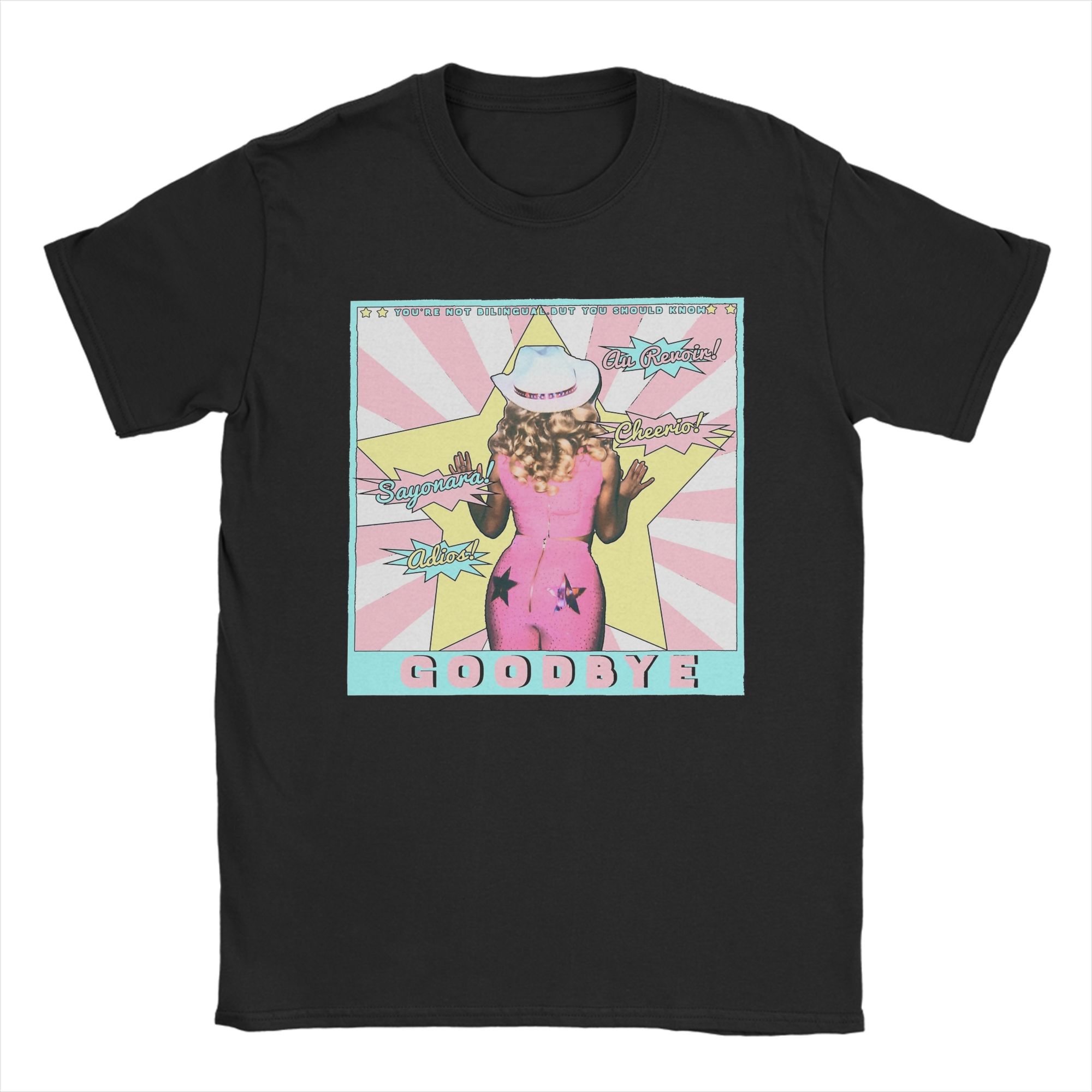 

Sabrina Carpenter Doodbye T-Shirt for Men Novelty Pure Cotton Tee Shirt Crewneck Short Sleeve T Shirts Gift Clothes 5XL різнокольоровий