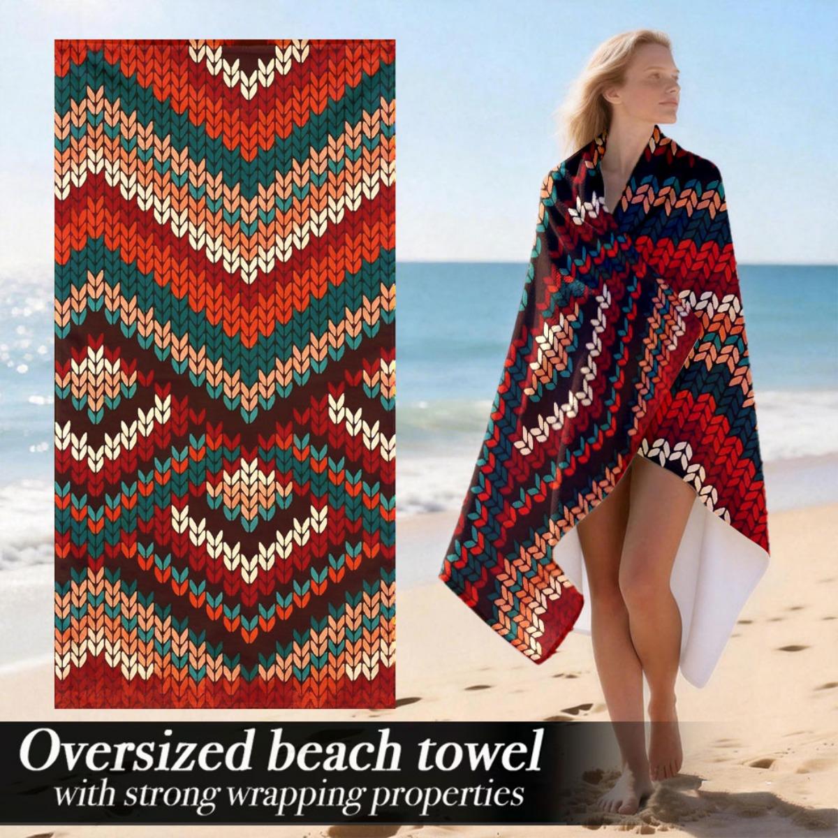 

Beach Towel | Bath Towel Lightweight Soft Luxury Oversized with Strong Wrapping Properties | Suitable for Travel Vacation, Outdo W30*H60(CM)