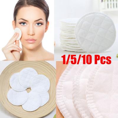 Washable Face Wipes Reusable Nursing Breast Pad Makeup Remover Pad Cotton Facial Cleansing Pad