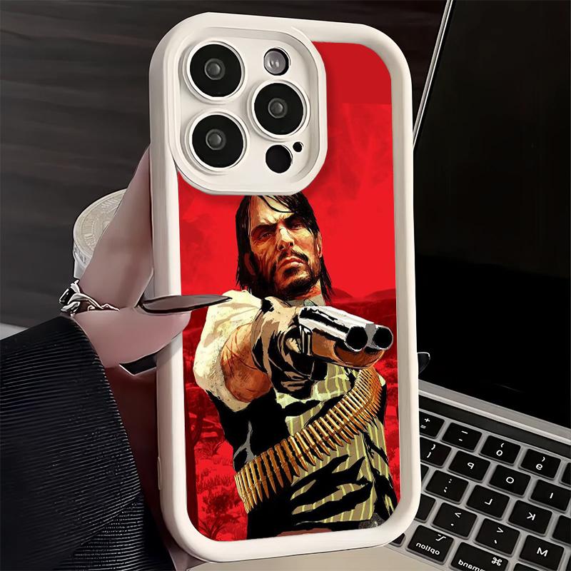 Phone Case for iPhone 17 Air 16E 15 16 Pro Max Red Dead R-Redemption Cover 14 Plus 13 12 Mini Soft Shell Silicone Fundas