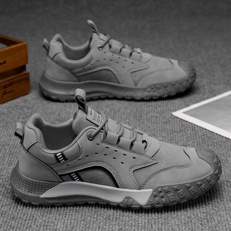 Autumn Men's Shoes New Outdoor Construction Site Work Labor Insurance Shoes Men's Non-slip Wear-resistant Sports Shoes Casual Hiking Shoes Men