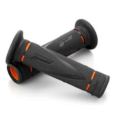 Daytona PROGRIP Motorcycle Grip for Handlebar Diameter 122mm Gel End Penetration 838 Type Orange 98157 22.2 Anti-vibration X-SLIM