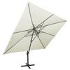 Double Top Cantilever Parasol In Sand 400 X 300 Cm