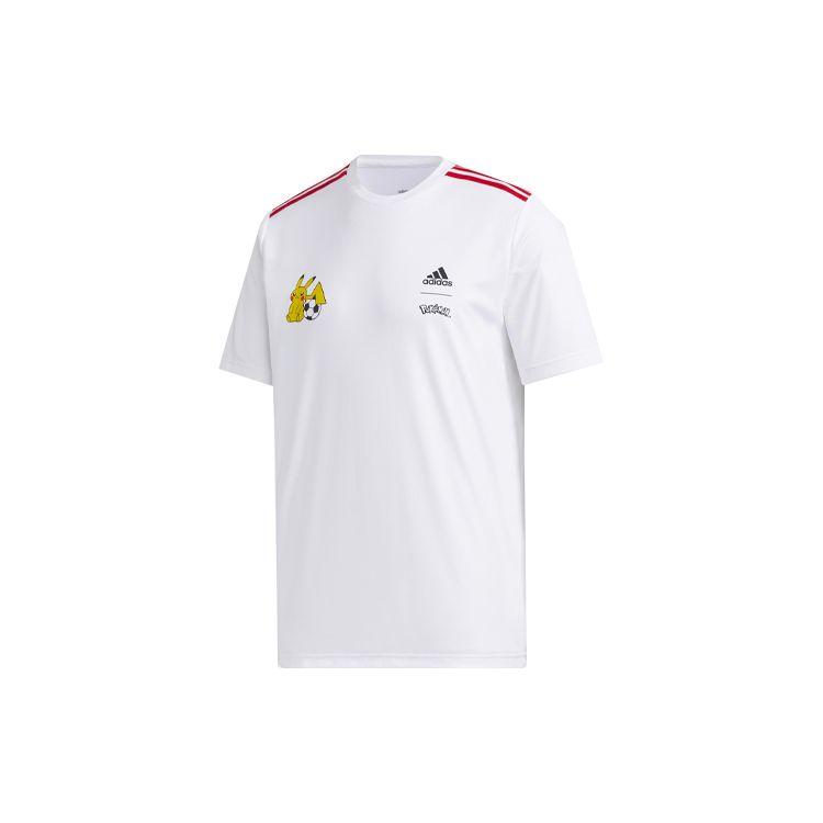 

Мужская трикотажная футболка с принтом Adidas X Pokemon белого цвета GN3002