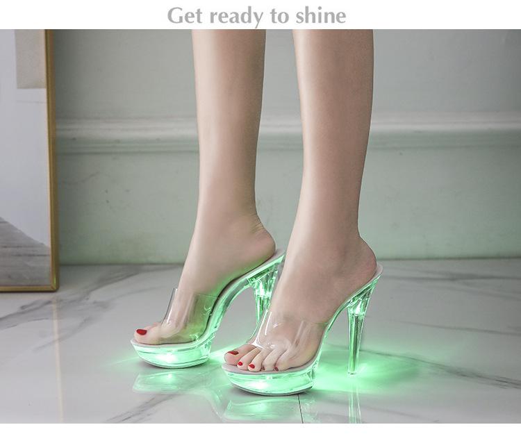 Женские босоножки со светодиодной подсветкой — фото 12