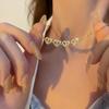 Women Fashion Double Romantic Lucky Four Leaf Clover Versatile Necklace Banquet Jewelry Accessories for Women Creative Gifts