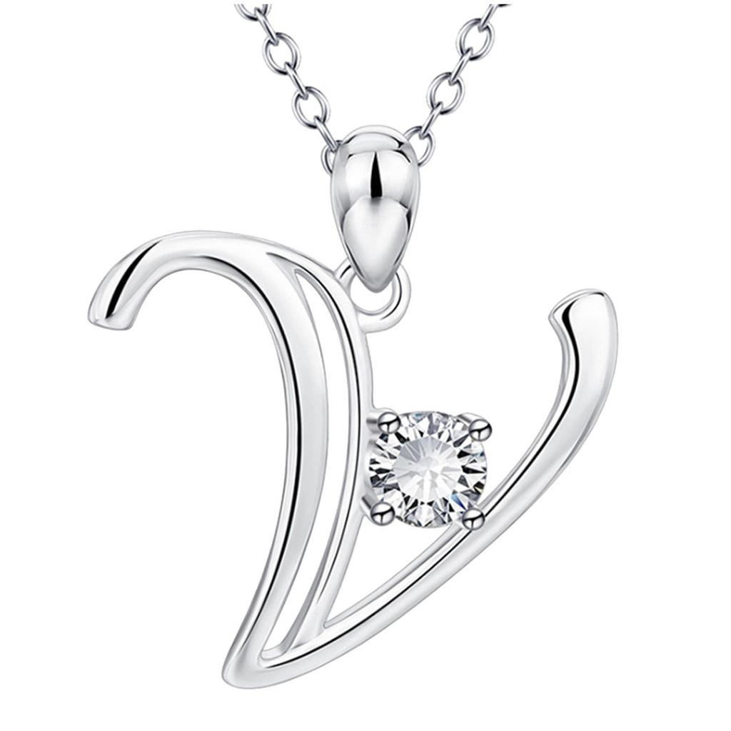 26 English Letters Fashionable Diamond Pendant Popular Items Necklaces