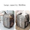 Practical Foldable Portable Laundry Basket Washable Wear-resistant Folding Storage Box Large Capacity Dirty Clothes Basket