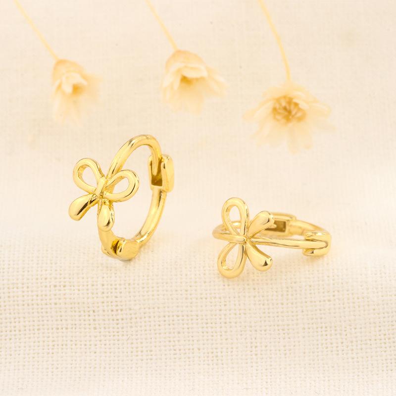 Sweet Bow 925 Silver Ear Cuffs For Women Minimalist Niche Exquisite Fairy Earrings Jewelry