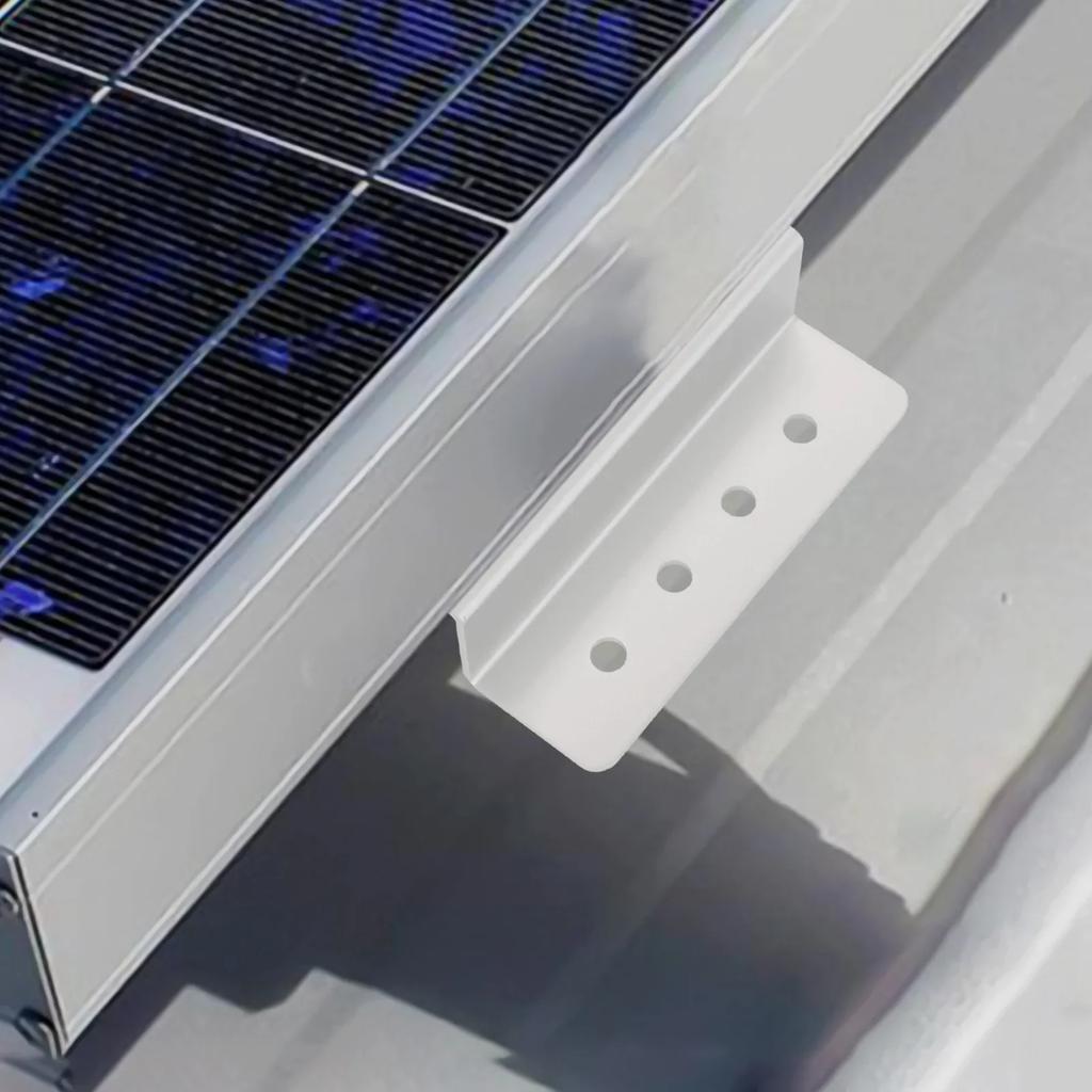 Z Brackets With Screws Solar Panel Mounting Brackets Solar Panel Installation Silver Sturdy Solar Panel Support