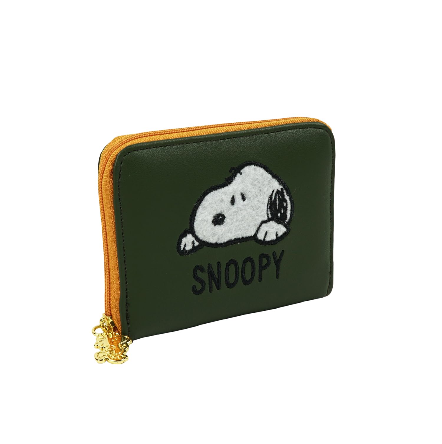 

Coin Purse Cute Bellows Round Zipper Mini Wallet Green [Snoopy] Women s