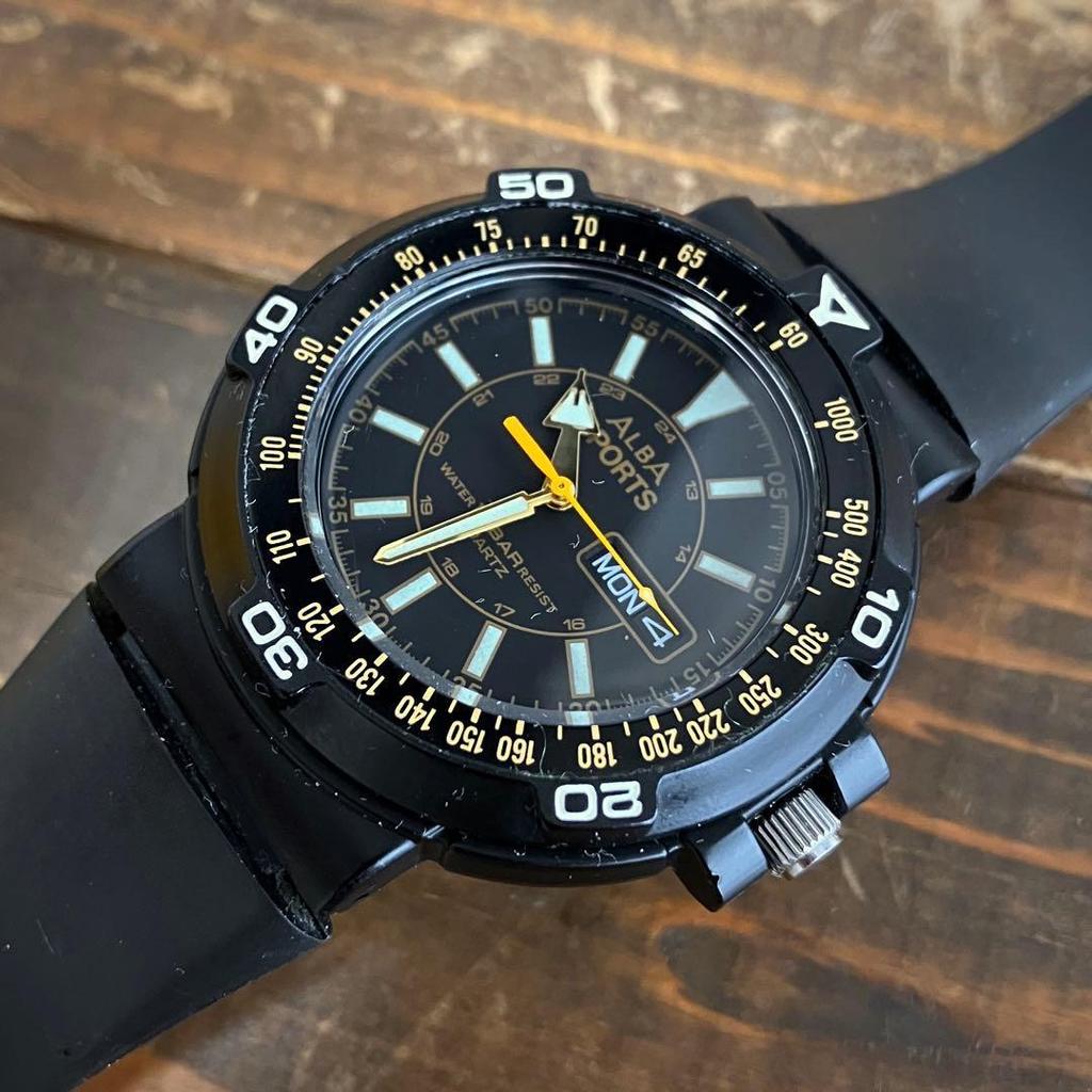 Used SEIKO ALBA SPORTS Quartz Alba Made in Japan